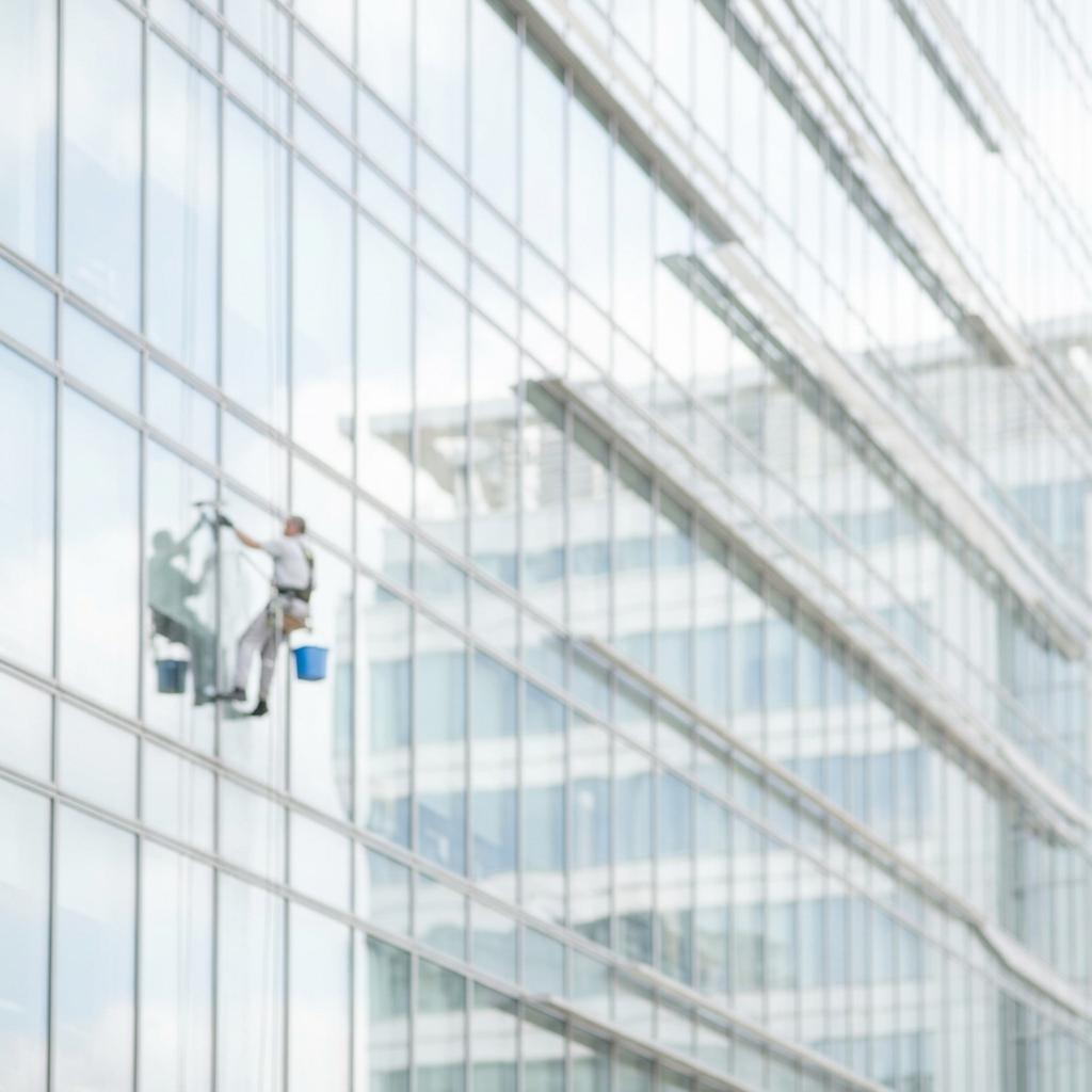 EcoPrime team performing commercial cleaning